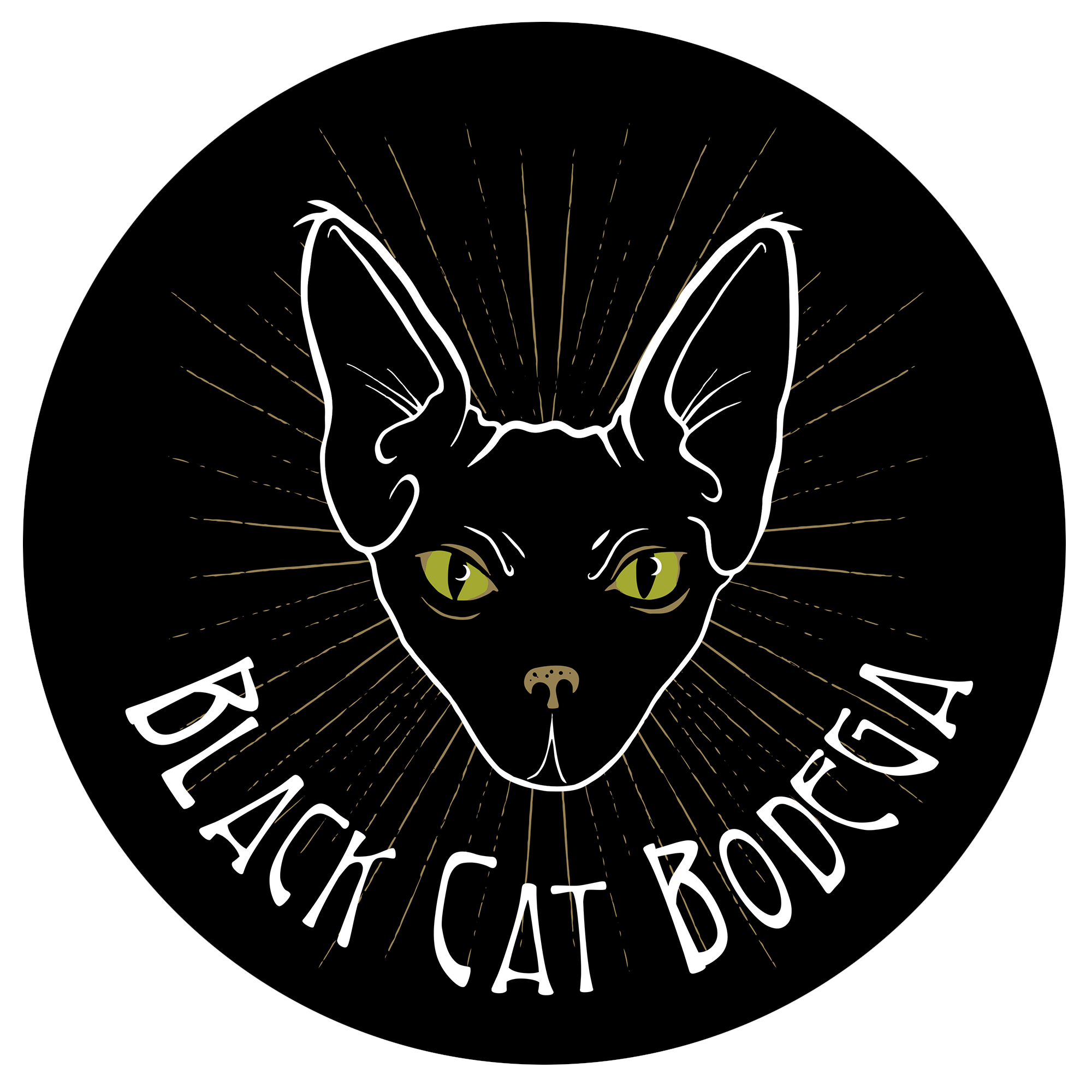Black cat face logo - vector illustration Stock Vector by ©sodesignby  136341182